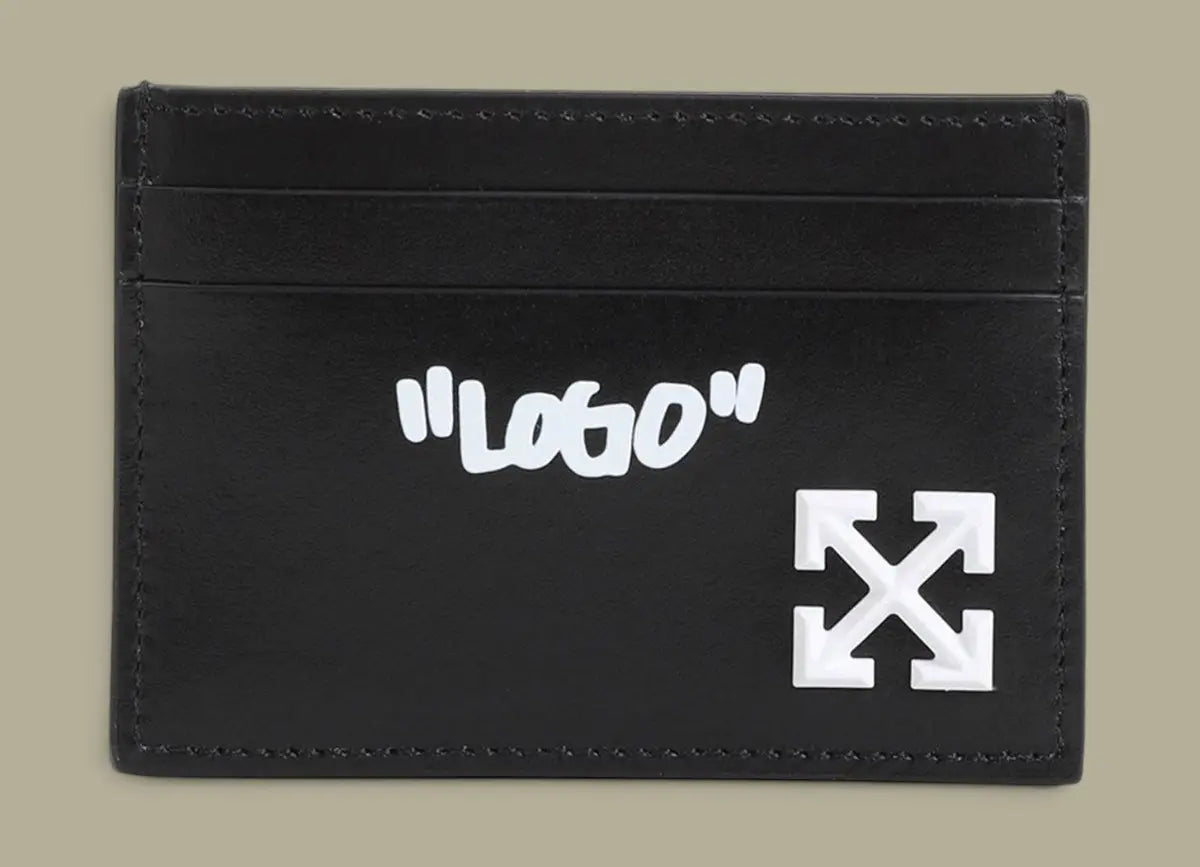 Porte Carte Off-White Noir - Jitney Off-White