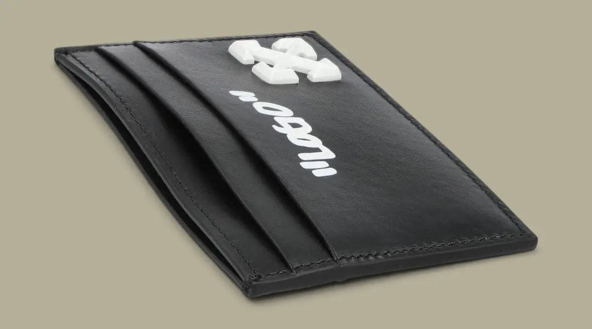 Porte Carte Off-White Noir - Jitney Off-White