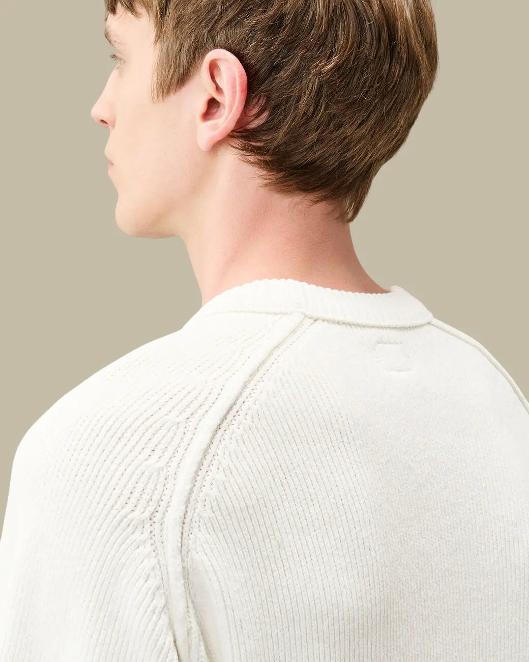 Pull C.P. Company Blanc - Coton Chenille C.P. Company