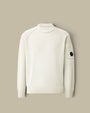 Pull C.P. Company Blanc - Coton Chenille C.P. Company