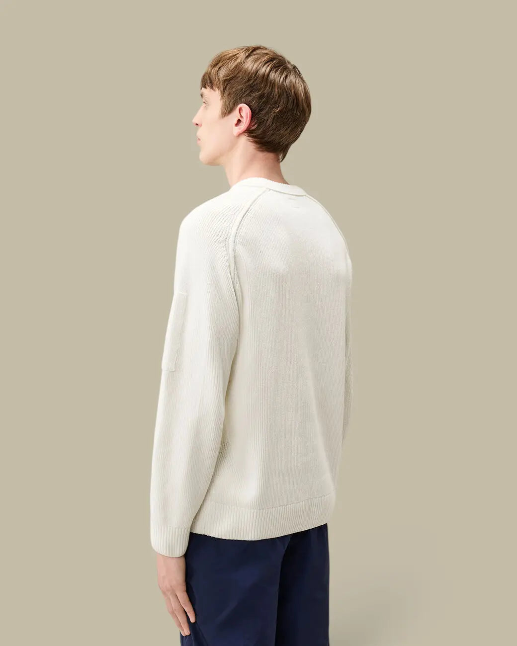 Pull C.P. Company Blanc - Coton Chenille C.P. Company