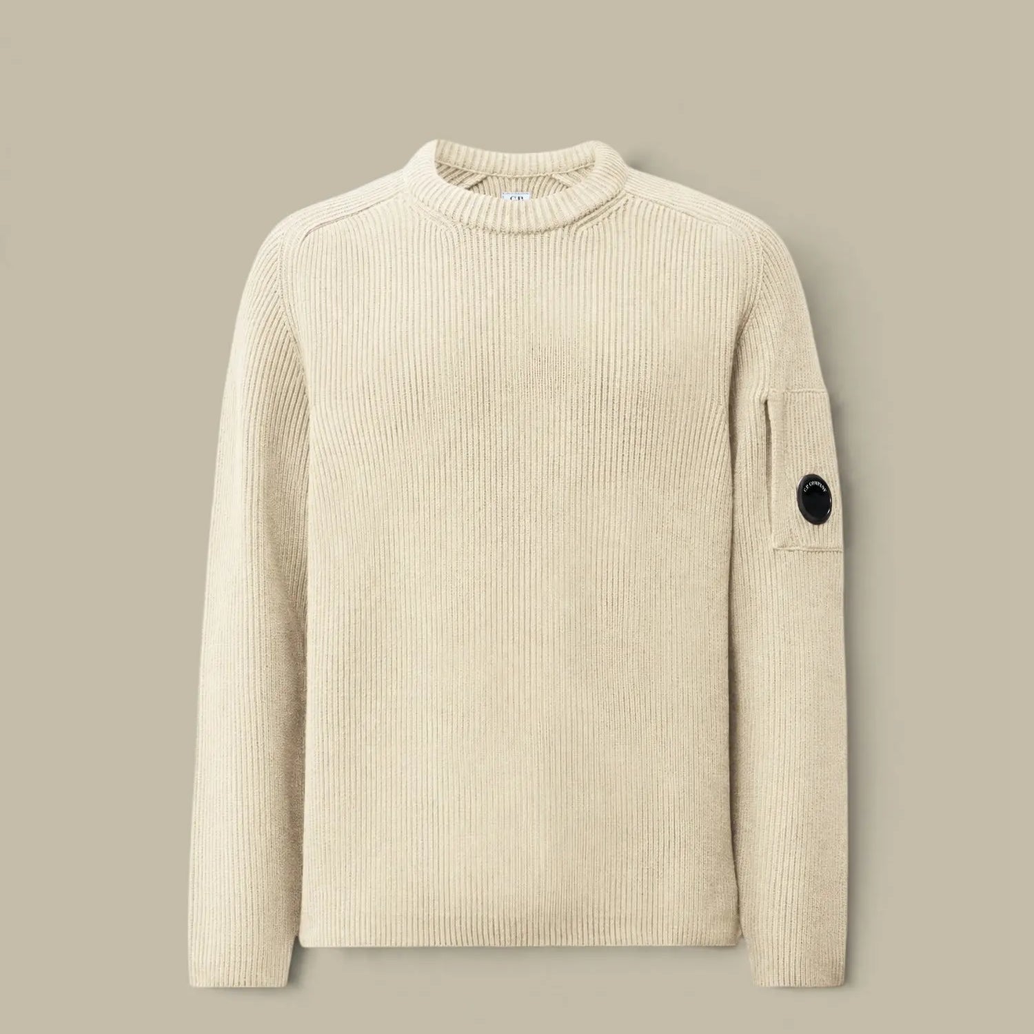 Pull C.P. Company Greige - Full Rib Coton C.P. Company