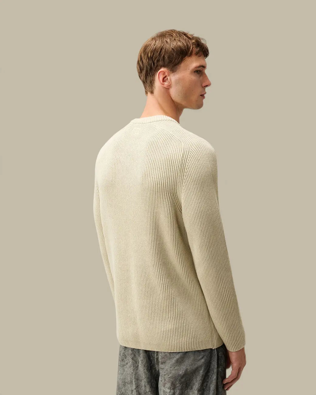 Pull C.P. Company Greige - Full Rib Coton C.P. Company