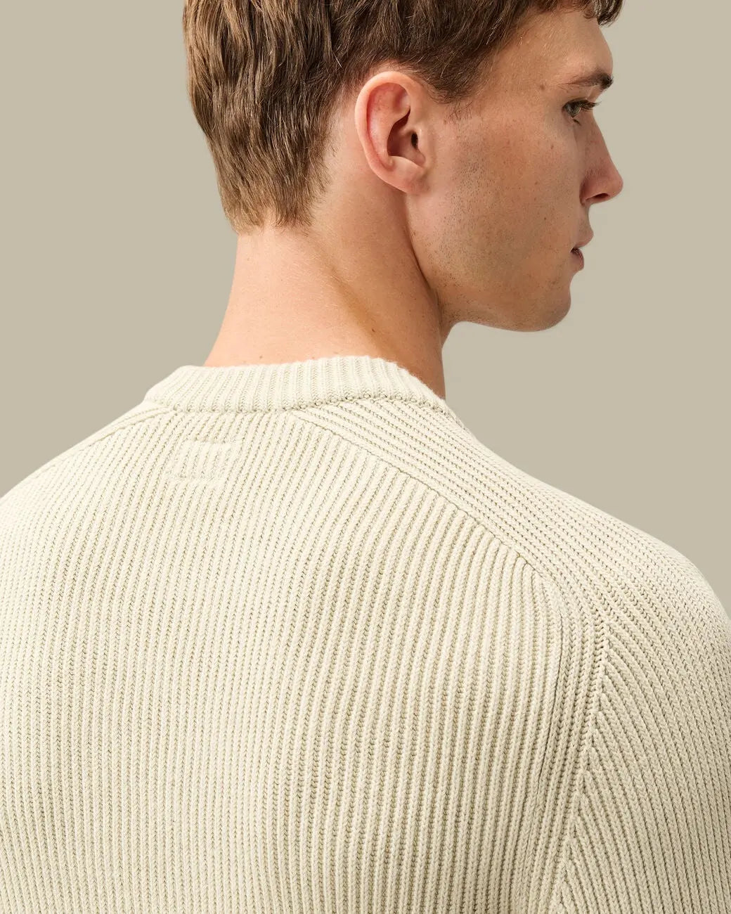 Pull C.P. Company Greige - Full Rib Coton C.P. Company