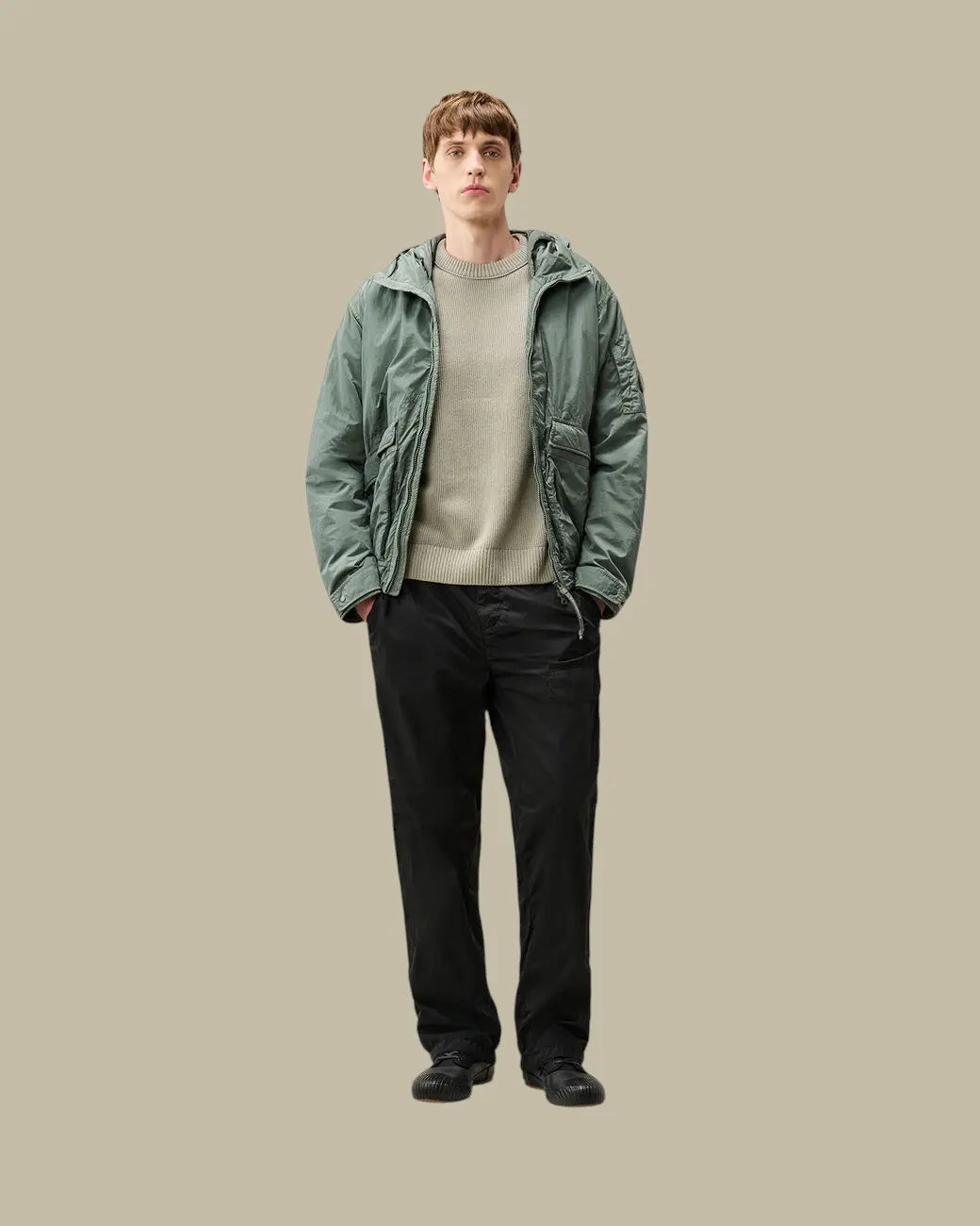 Pull C.P. Company Gris - Coton Chenille C.P. Company