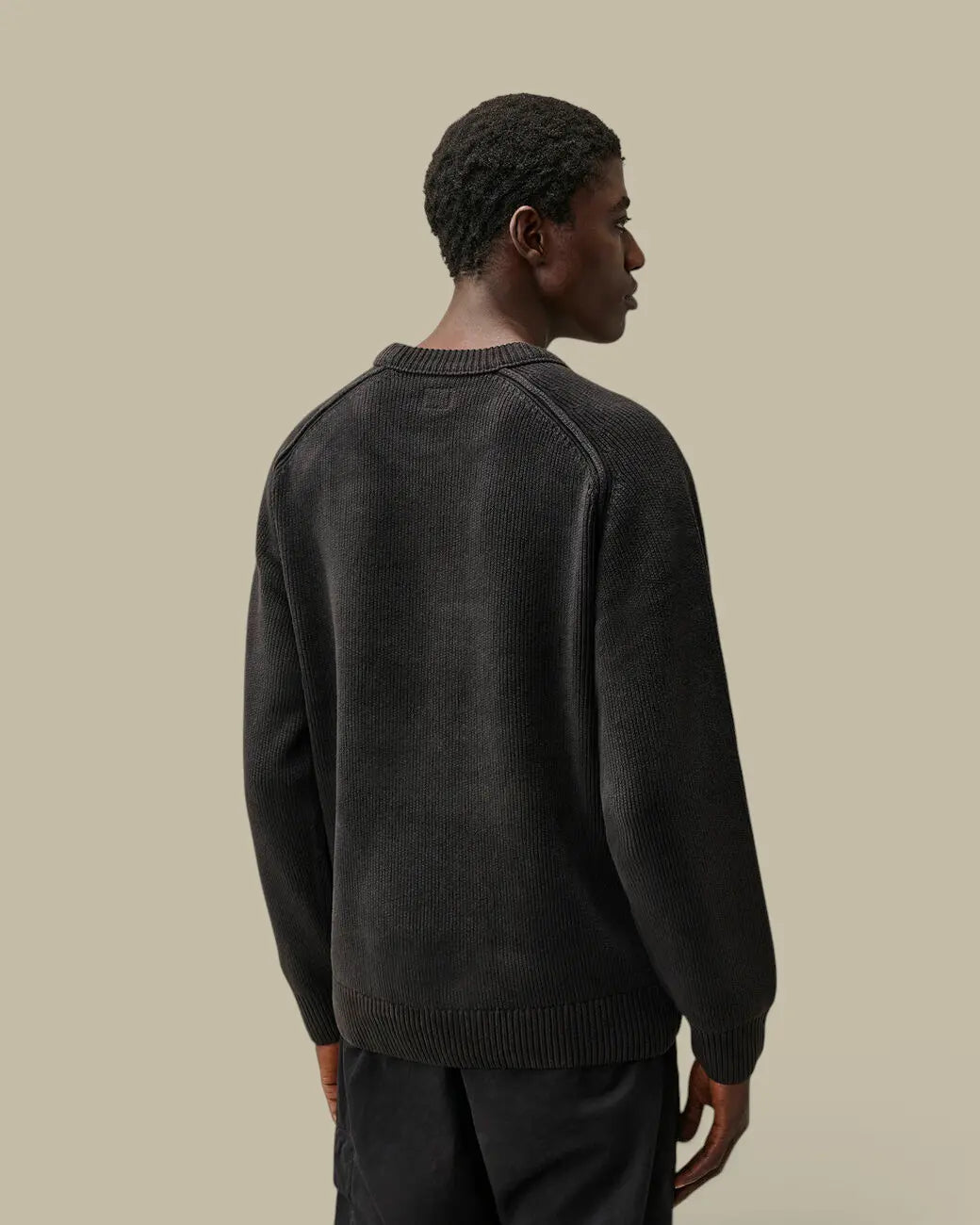 Pull C.P. Company Noir - Coton Chenille C.P. Company