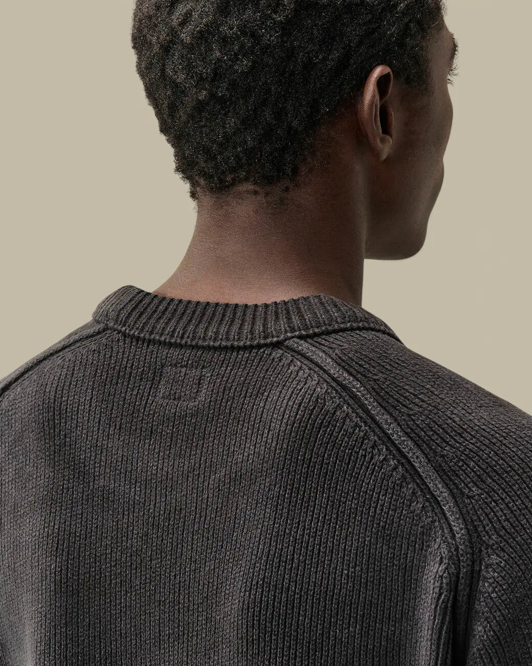 Pull C.P. Company Noir - Coton Chenille C.P. Company