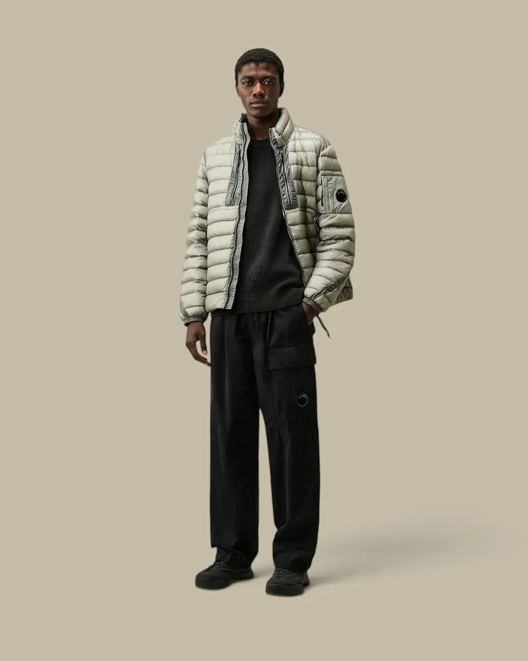 Pull C.P. Company Noir - Coton Chenille C.P. Company