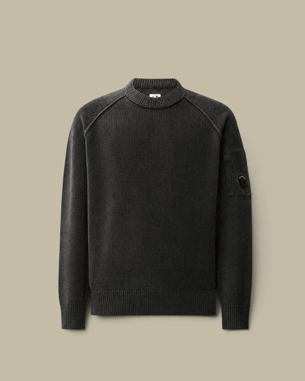 Pull C.P. Company Noir - Coton Chenille C.P. Company