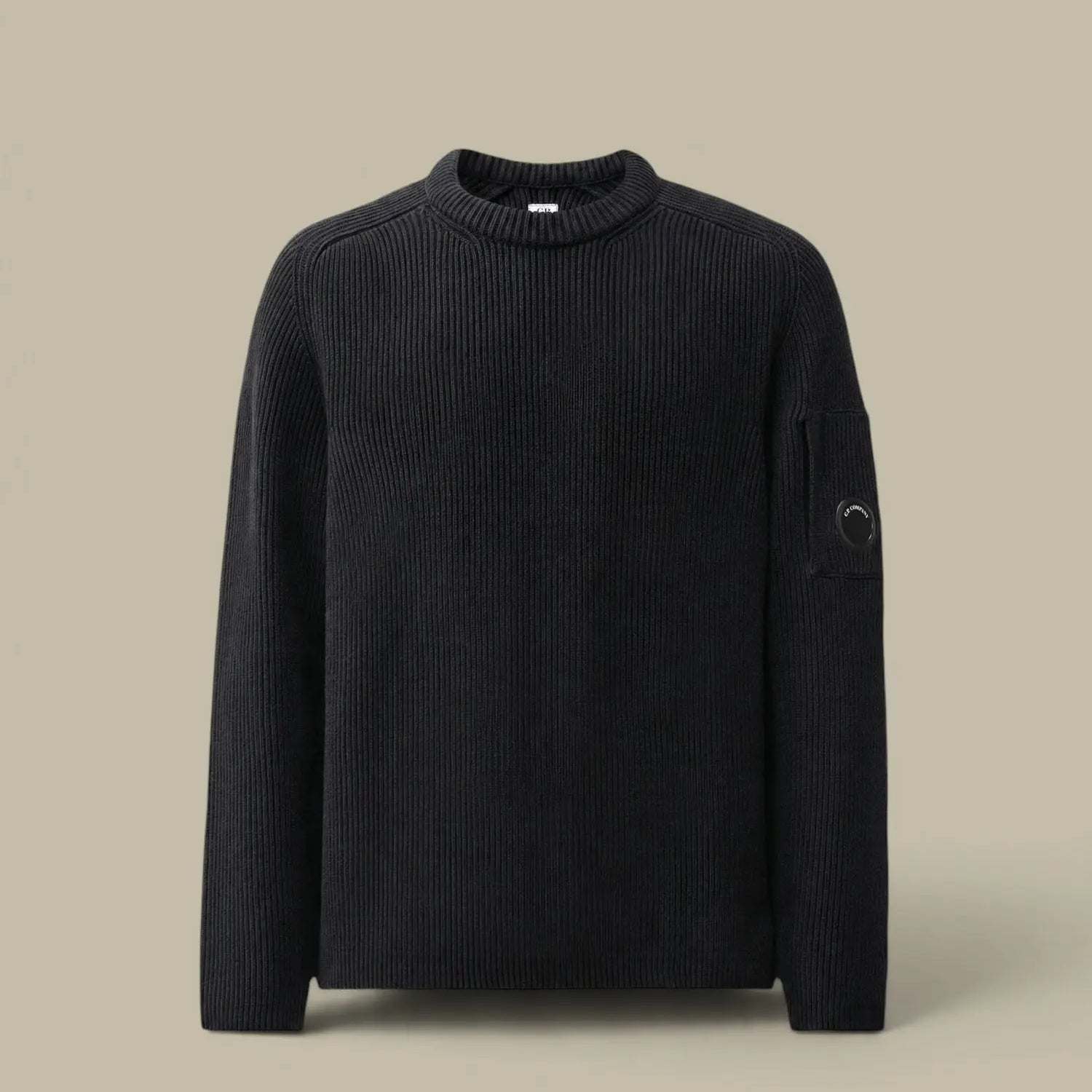 Pull C.P. Company Noir - Full Rib Coton C.P. Company