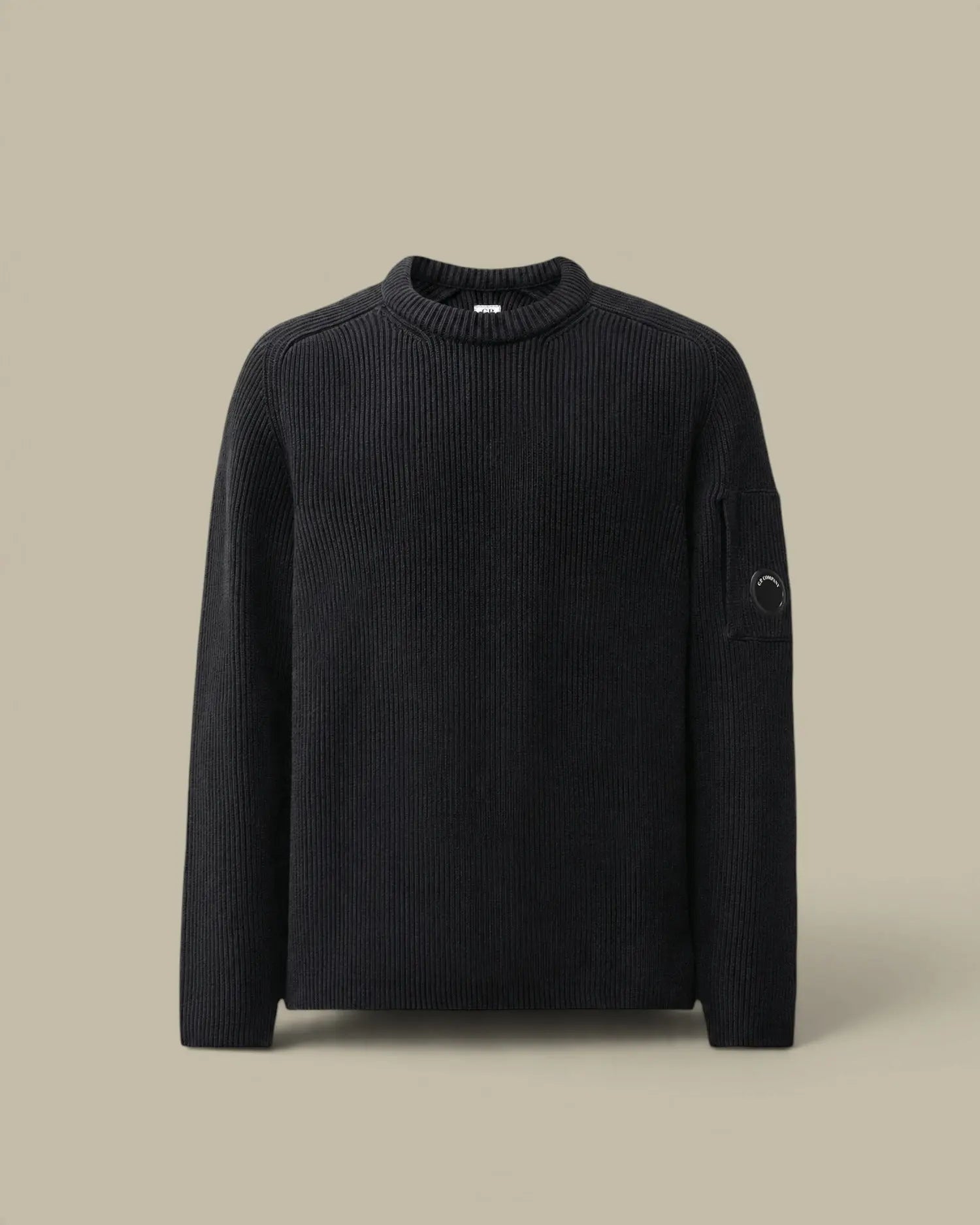 Pull C.P. Company Noir - Full Rib Coton C.P. Company
