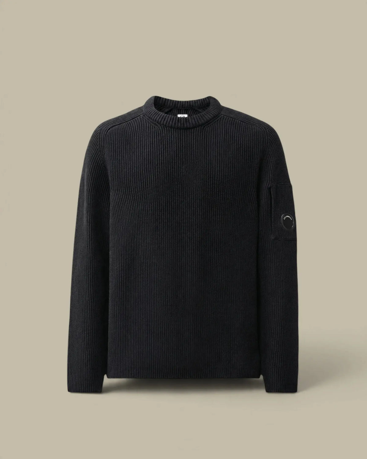 Pull C.P. Company Noir - Full Rib Coton C.P. Company