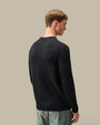 Pull C.P. Company Noir - Full Rib Coton C.P. Company