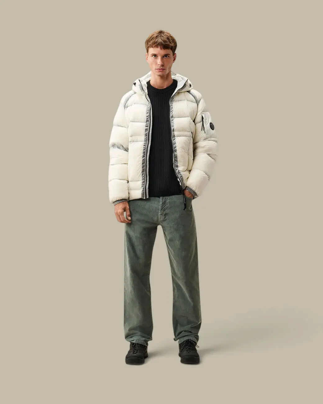 Pull C.P. Company Noir - Full Rib Coton C.P. Company