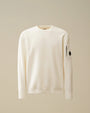 Pull C.P Company Blanc - Crew Neck Chenille - Pull