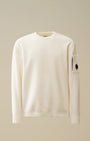 Pull C.P Company Blanc - Crew Neck Chenille - Pull