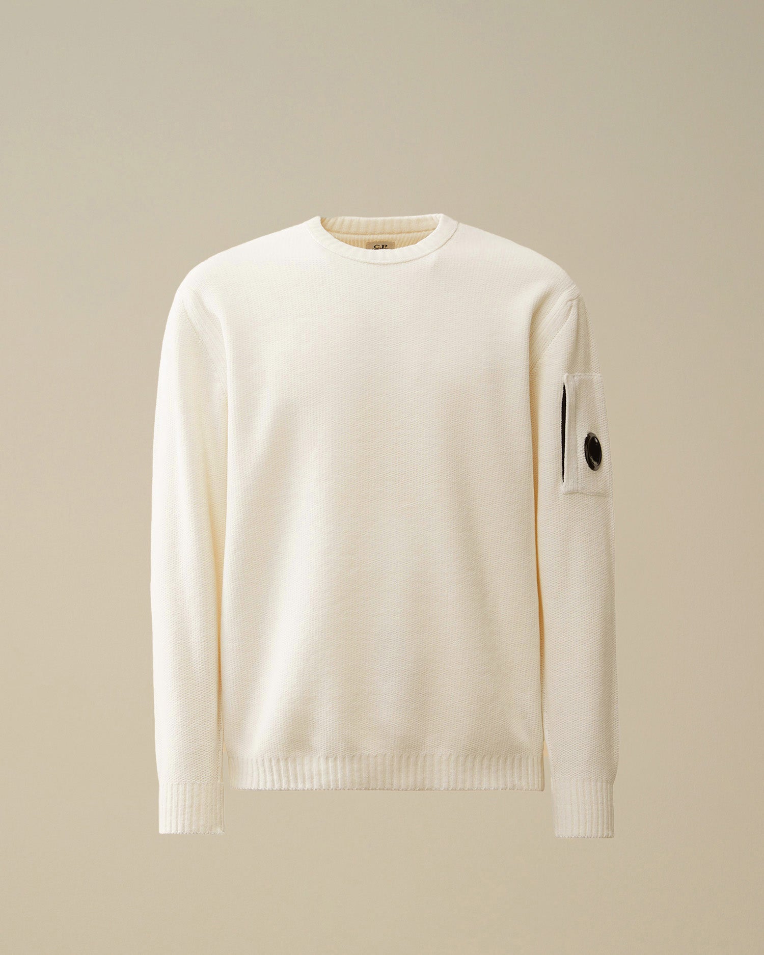 Pull C.P Company Blanc - Crew Neck Chenille - Pull