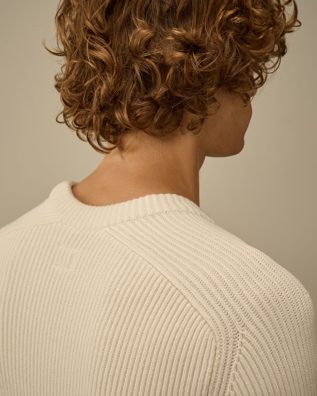 Pull C.P. Company Blanc - Full Rib Crewneck - Pull