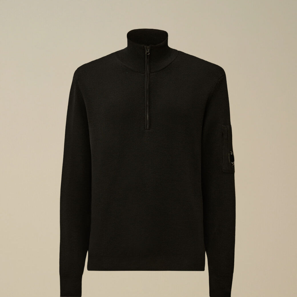 Pull C.P. Company Noir - Camionneur Re - Wool - Pull