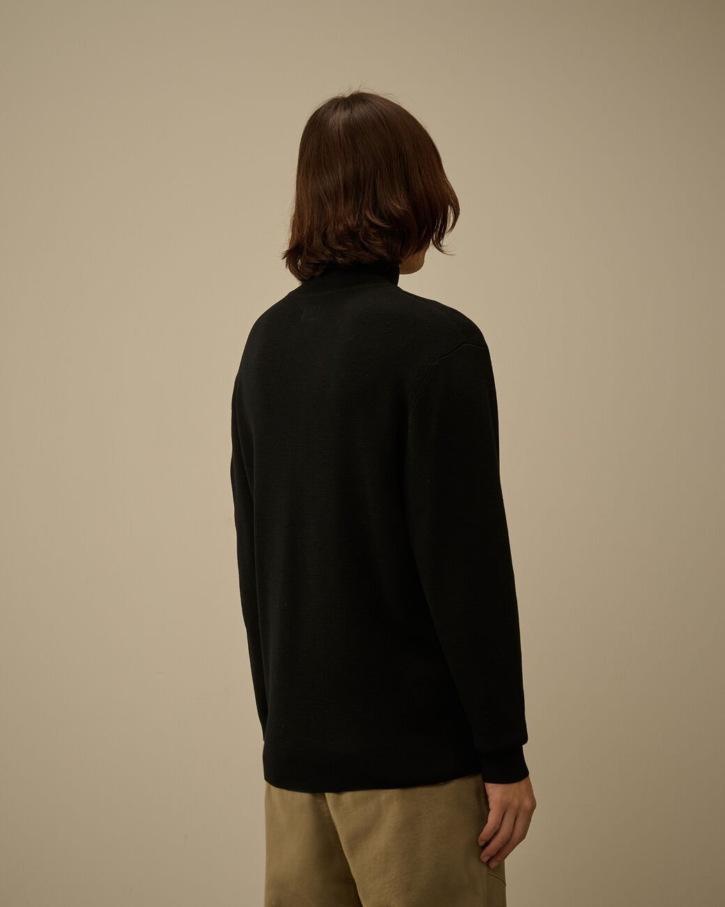 Pull C.P. Company Noir - Camionneur Re - Wool - Pull