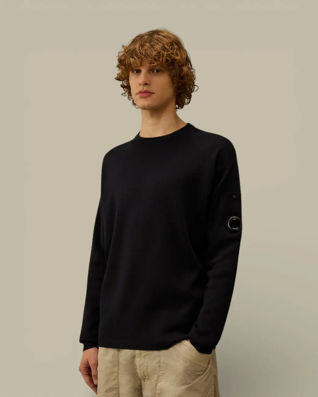 Pull C.P. Company Noir - Coton Sea Island - Pull