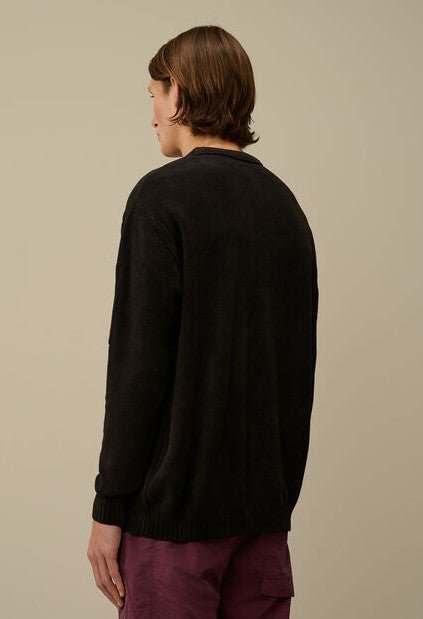 Pull C.P Company Noir - Crew Neck Chenille - Pull