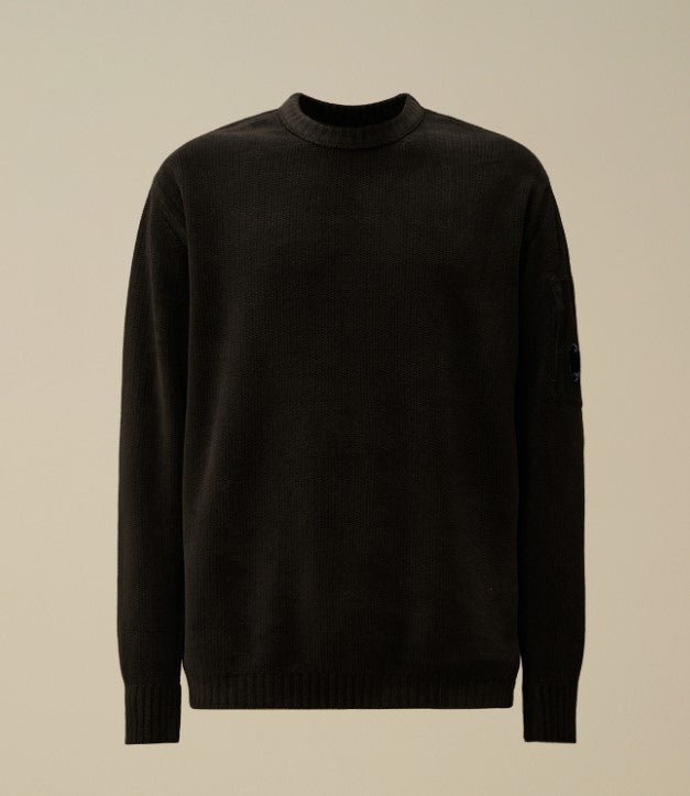 Pull C.P Company Noir - Crew Neck Chenille - Pull