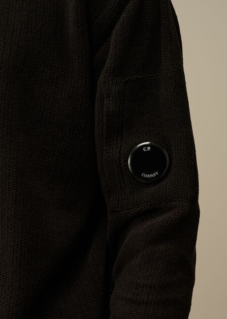 Pull C.P Company Noir - Crew Neck Chenille - Pull