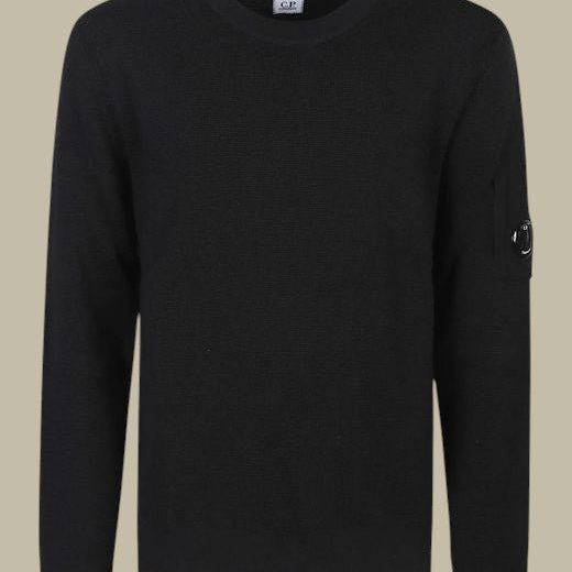 Pull C.P. Company Noir - Re - Wool - Pull
