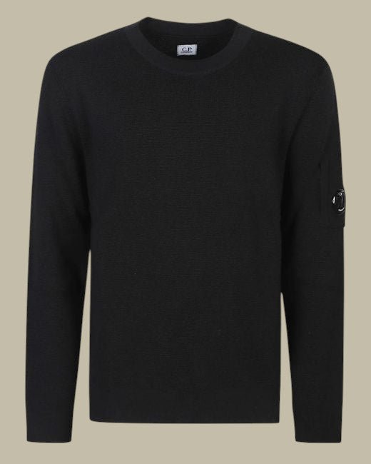 Pull C.P. Company Noir - Re - Wool - Pull