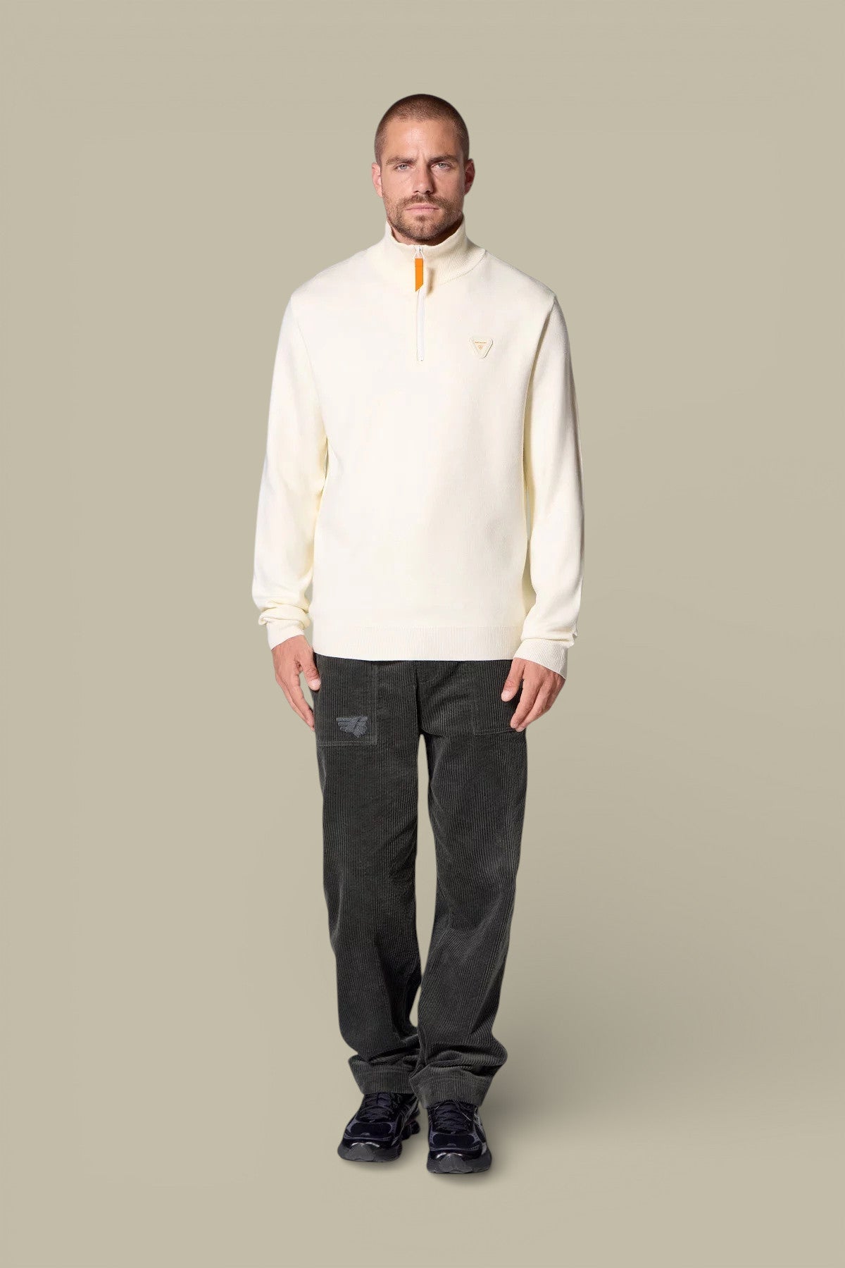 Pull Gertrude Beige - Col Camionneur - Pull