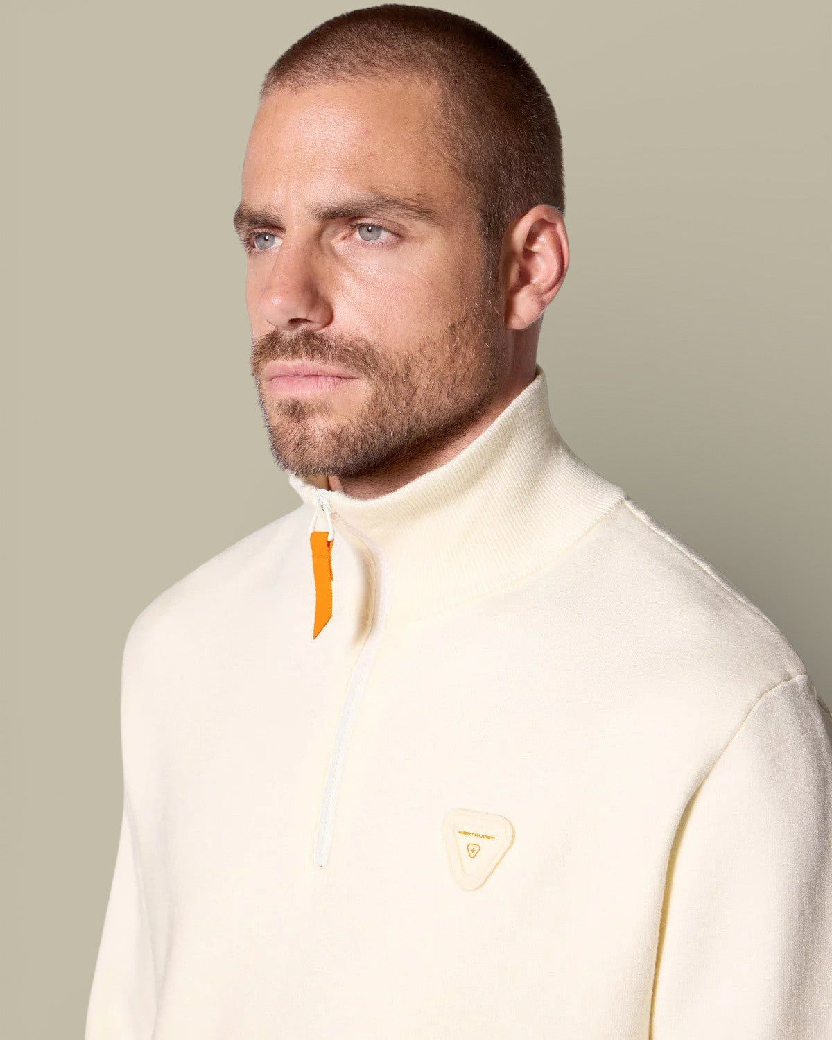 Pull Gertrude Beige - Col Camionneur - Pull