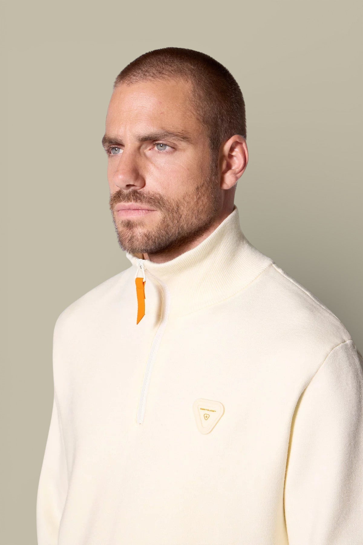 Pull Gertrude Beige - Col Camionneur - Pull