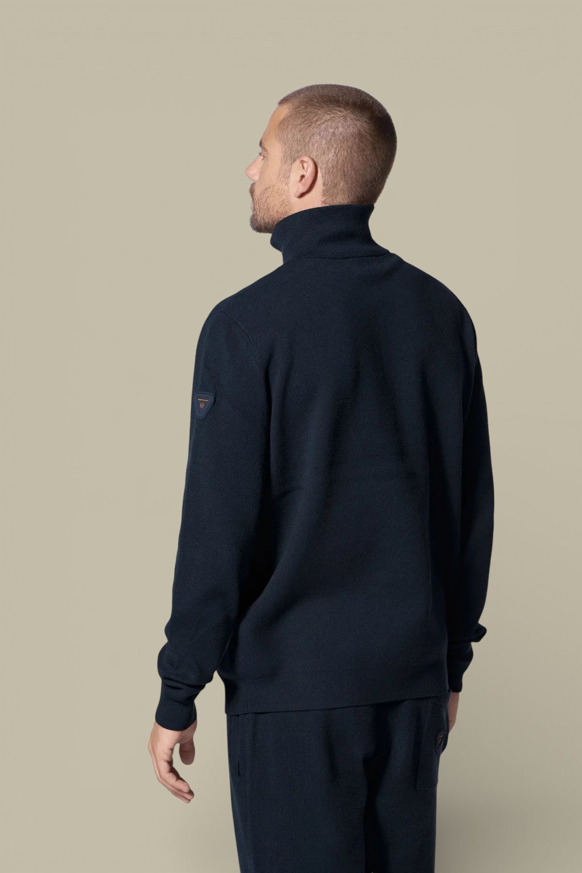 Pull Gertrude Bleu Marine - Col Camionneur - Pull