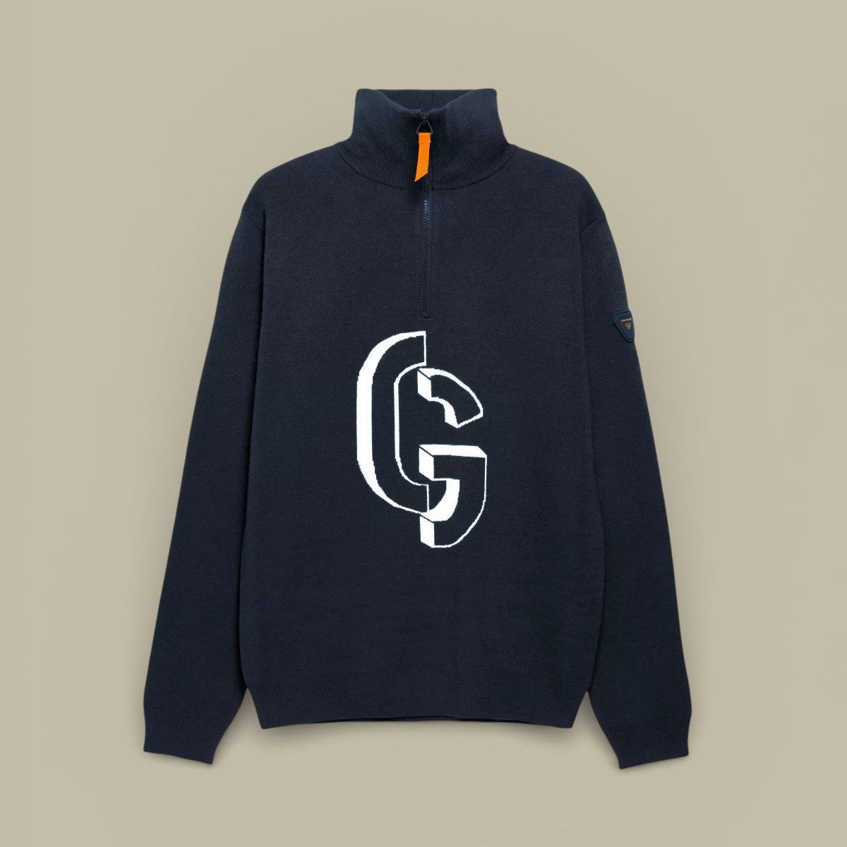 Pull Gertrude Bleu Marine - Col Camionneur - Pull