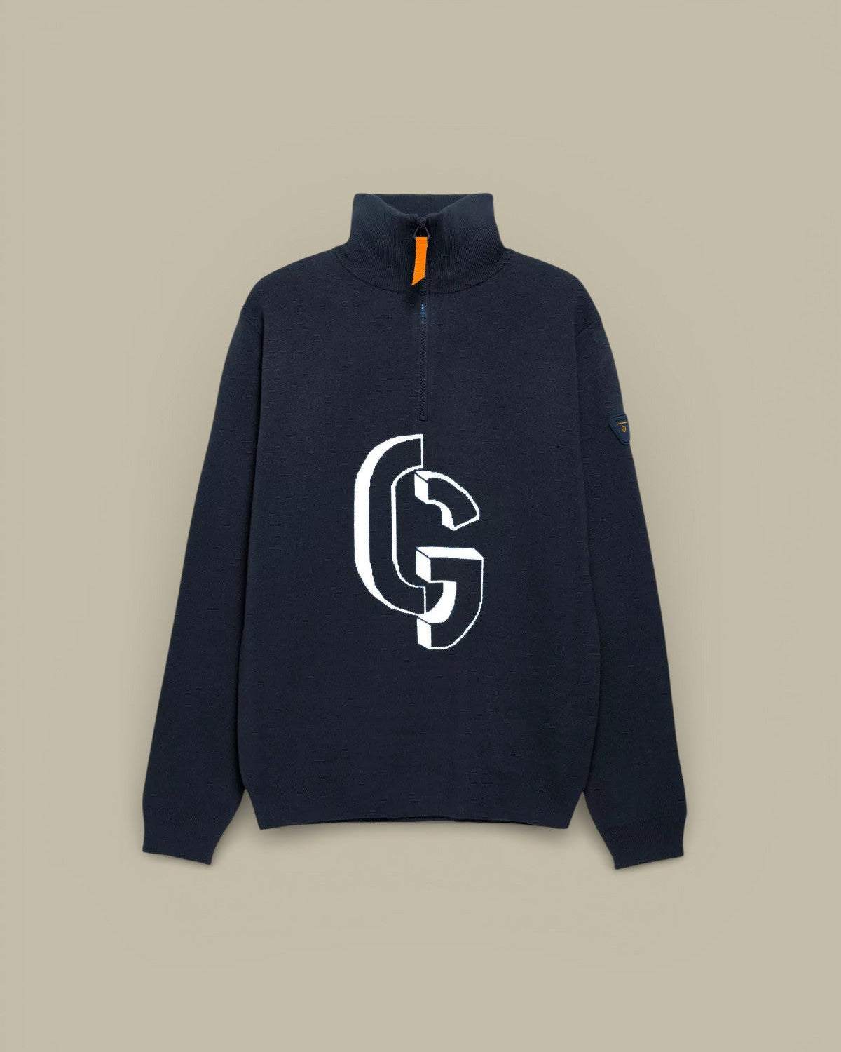 Pull Gertrude Bleu Marine - Col Camionneur - Pull