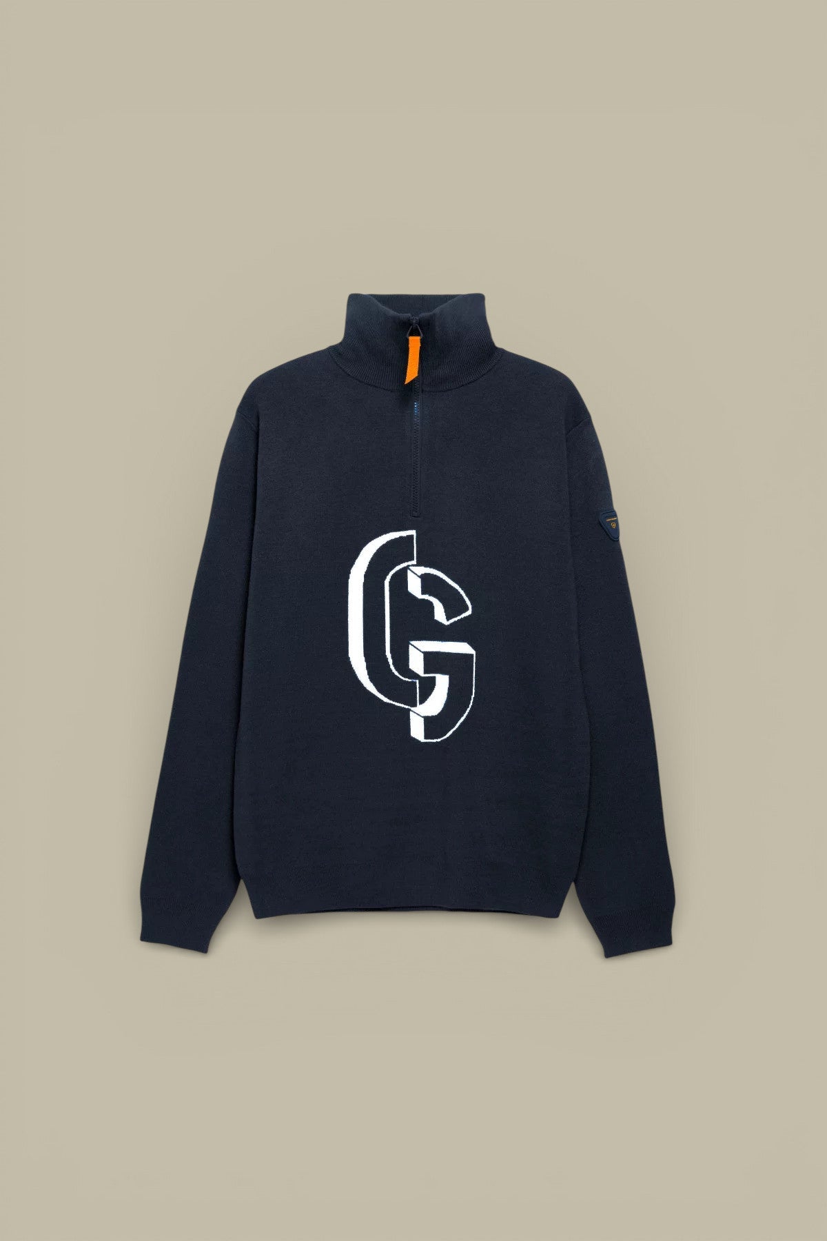 Pull Gertrude Bleu Marine - Col Camionneur - Pull