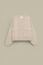 Pull Gertrude Femme Beige - maille Chandler - sweat