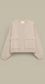 Pull Gertrude Femme Beige - maille Chandler - sweat