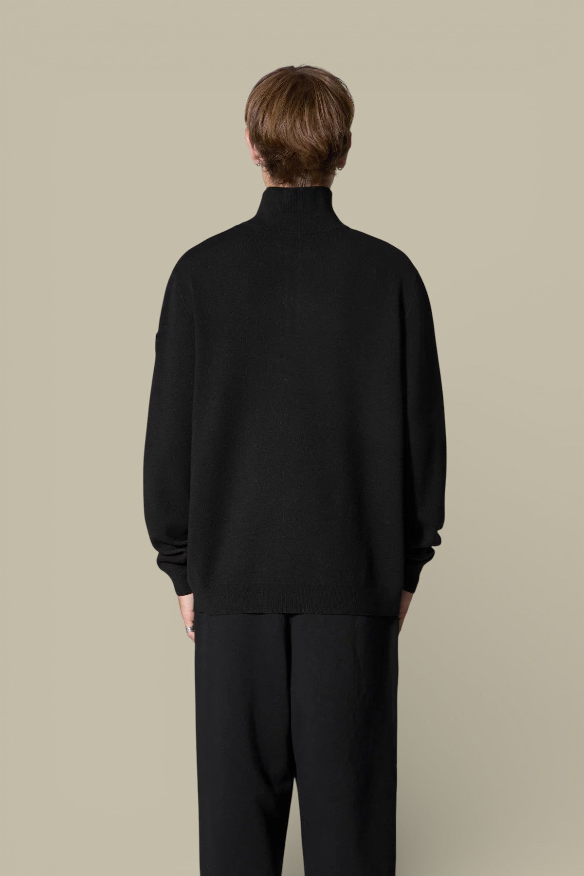 Pull Gertrude Noir - Col Camionneur - Pull