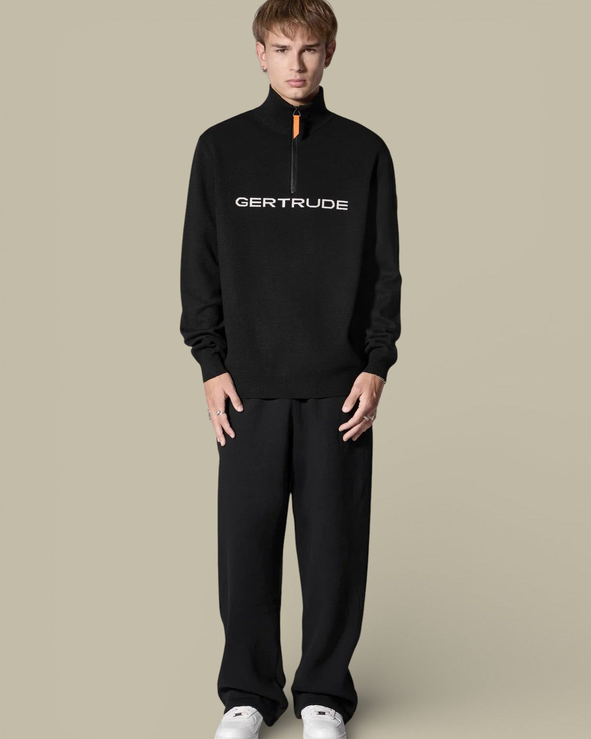 Pull Gertrude Noir - Col Camionneur - Pull