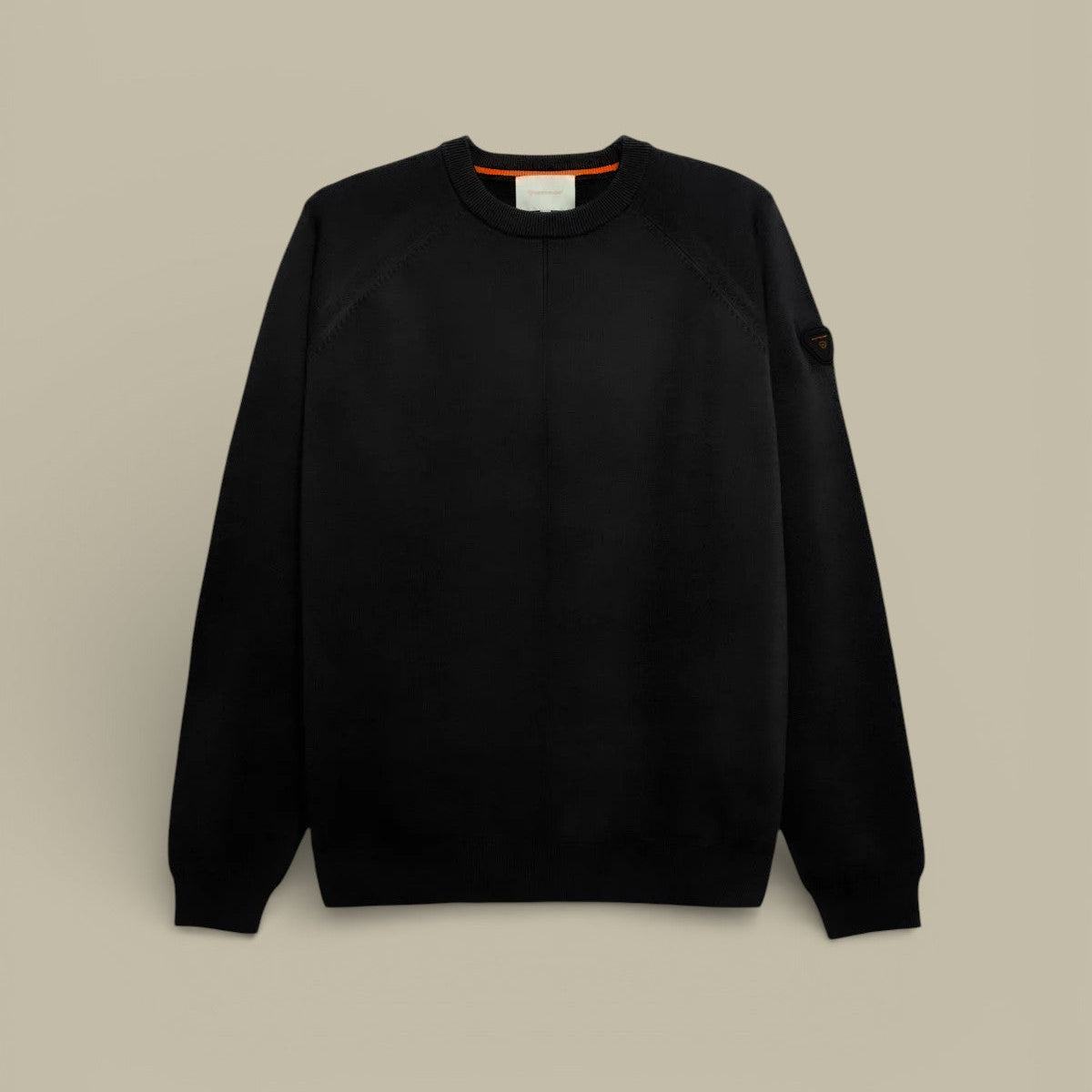 Pull Gertrude Noir - Col Rond en Maille - Pull