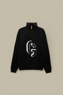 Pull Gertrude Noir - Lewis Col Camionneur - Pull