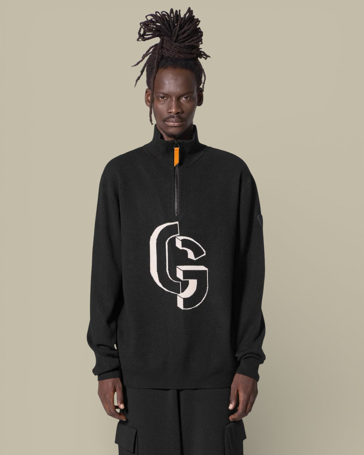 Pull Gertrude Noir - Lewis Col Camionneur - Pull