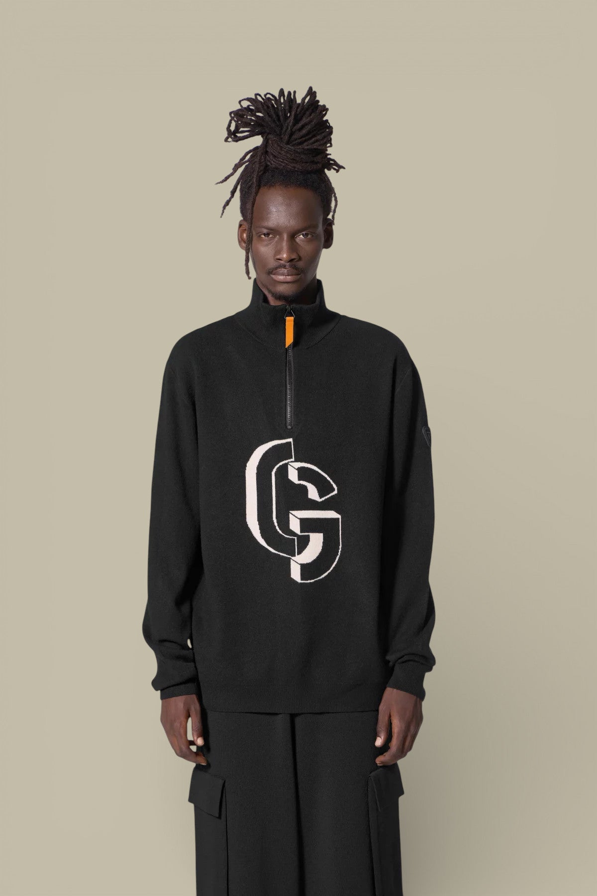 Pull Gertrude Noir - Lewis Col Camionneur - Pull