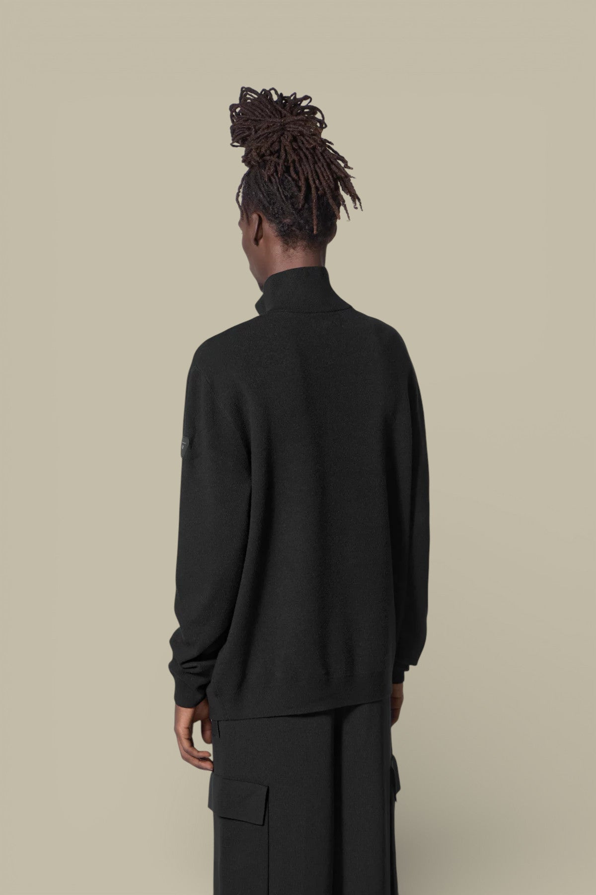 Pull Gertrude Noir - Lewis Col Camionneur - Pull