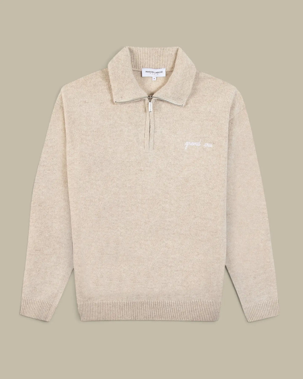 Pull Maison Labiche beige Grand Cru en maille