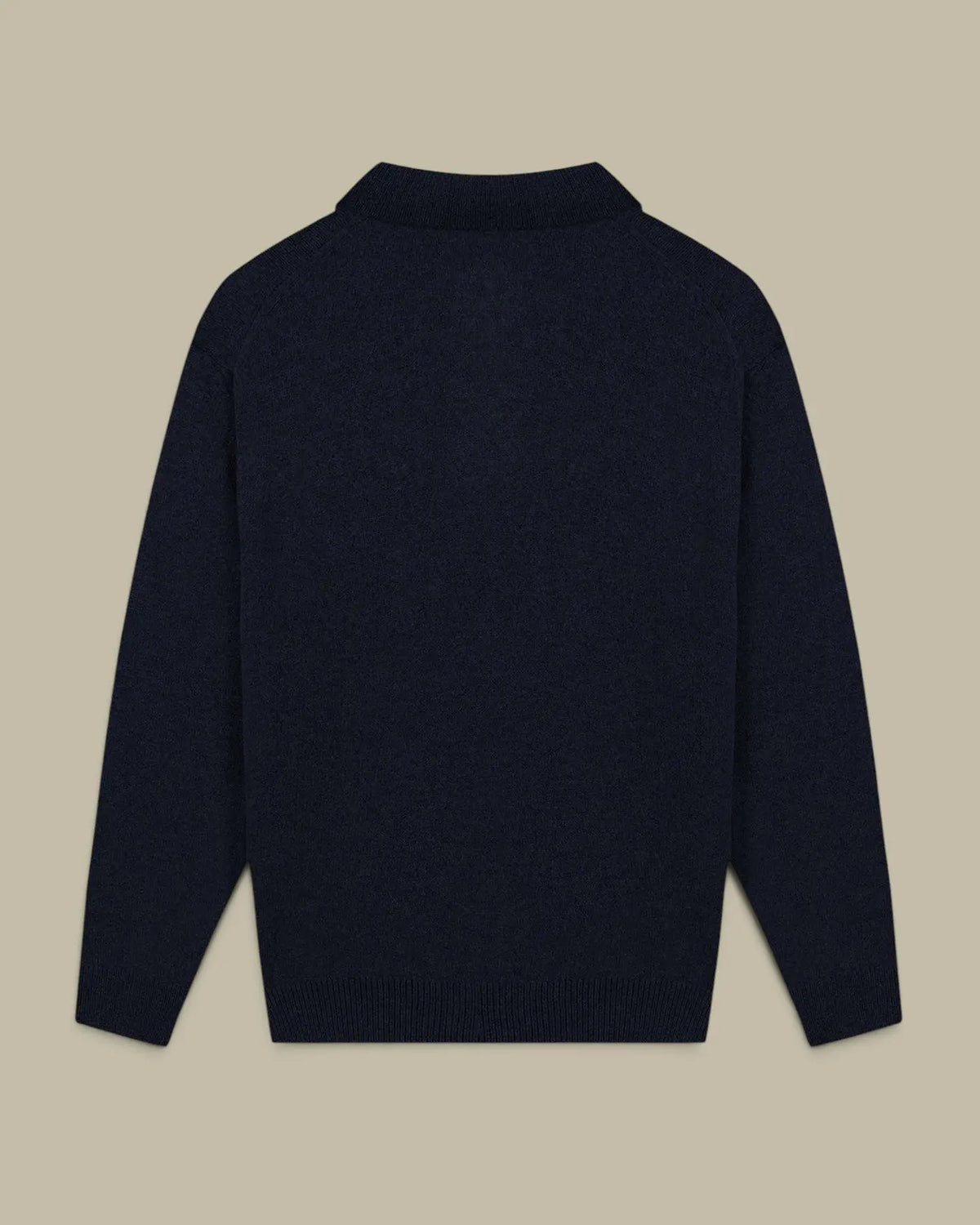 Pull Maison Labiche Bleu Marine - Col Chemise Maison Labiche
