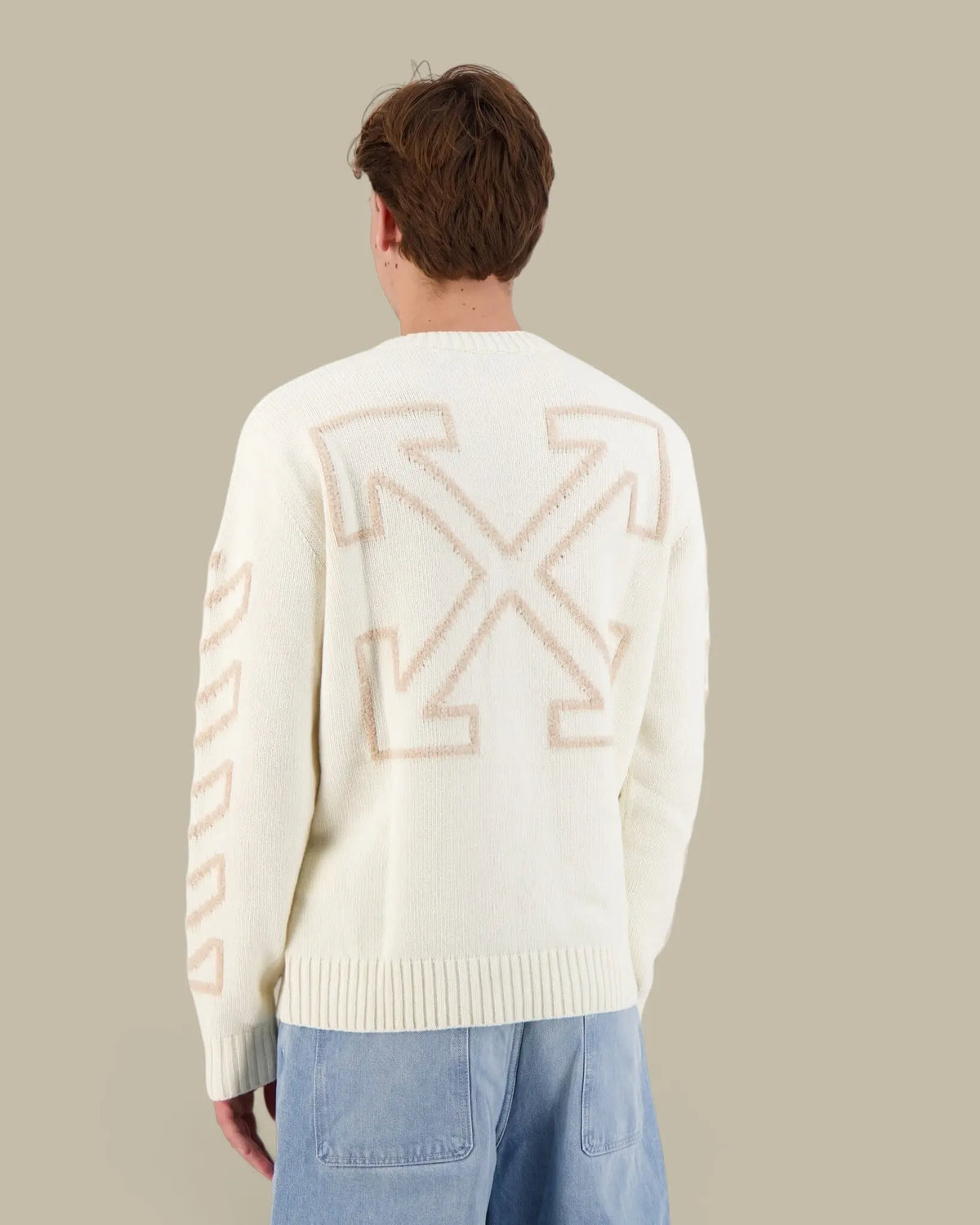 Pull Off-White Creme - Diag Arrow Off-White