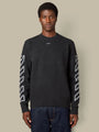 Pull Off-White Gris - Diag Arrow Off-White